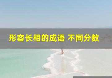 形容长相的成语 不同分数